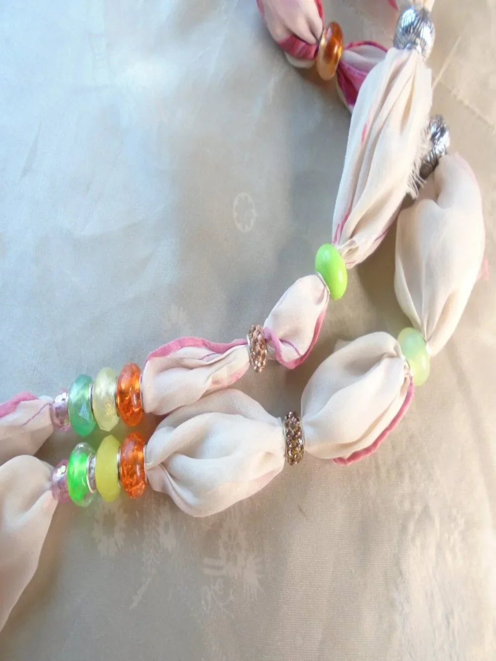 Hand Crafted vintage silk